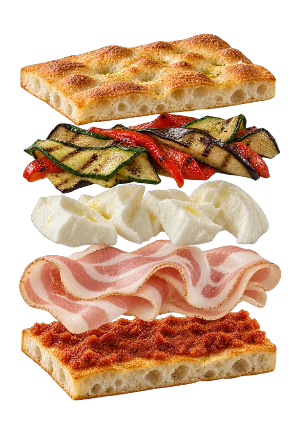 Focaccia Pancetta & ’Nduja
